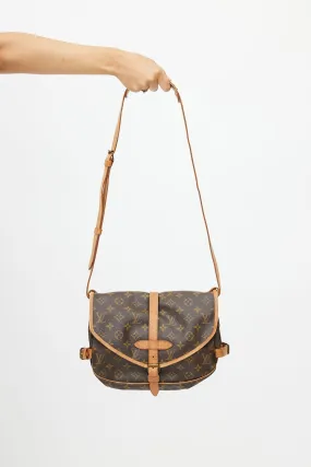 1989 Brown Monogram Saumur 25 Messenger Bag