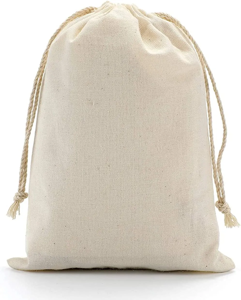 5x8 inches Canvas Drawstring Muslin Bags