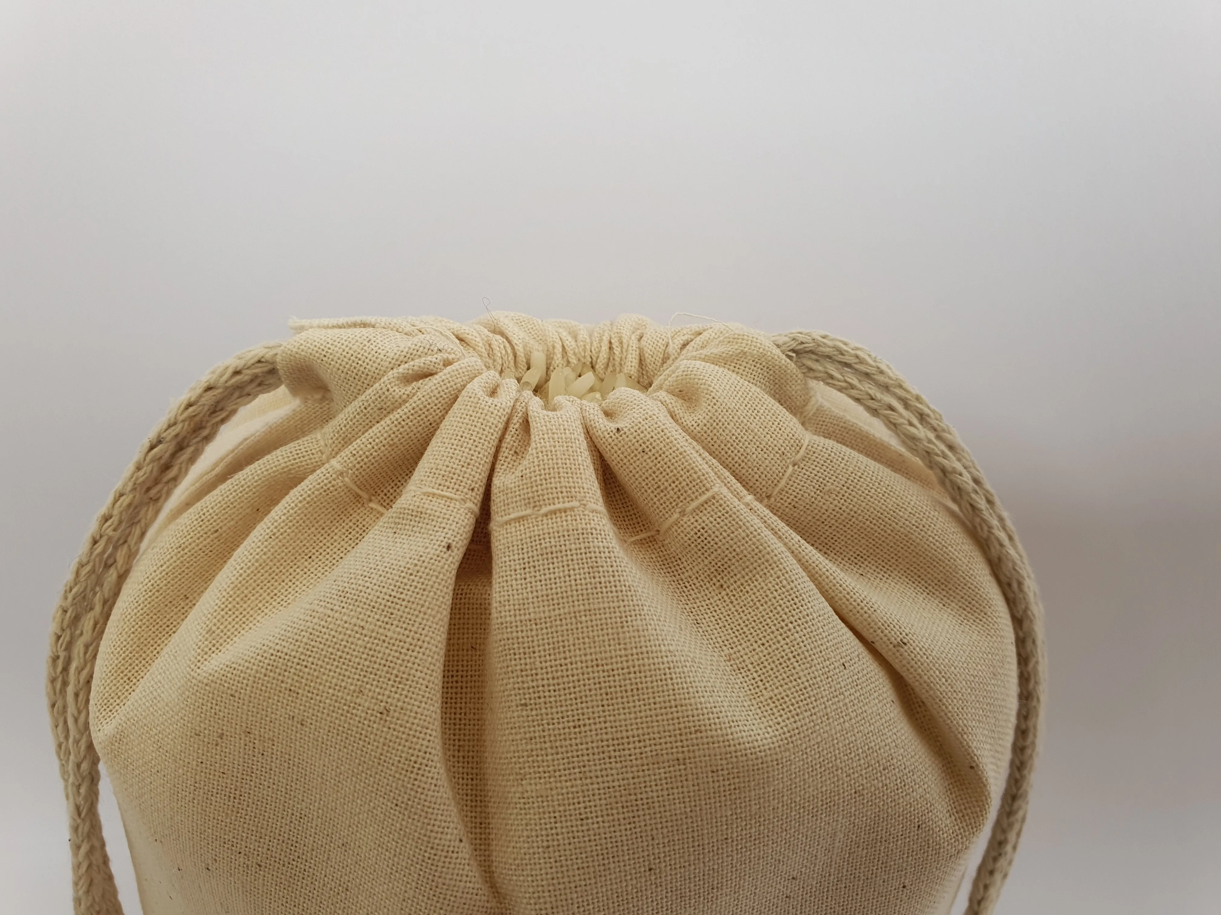 5x8 inches Canvas Drawstring Muslin Bags