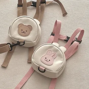 Canvas Baby Backpacks Kindergarten School Bag Bear Bunny Korean