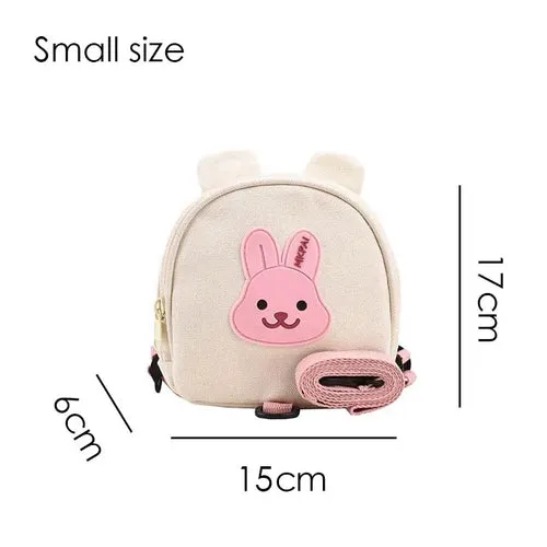 Canvas Baby Backpacks Kindergarten School Bag Bear Bunny Korean