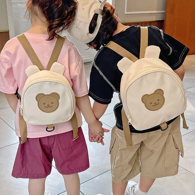 Canvas Baby Backpacks Kindergarten School Bag Bear Bunny Korean