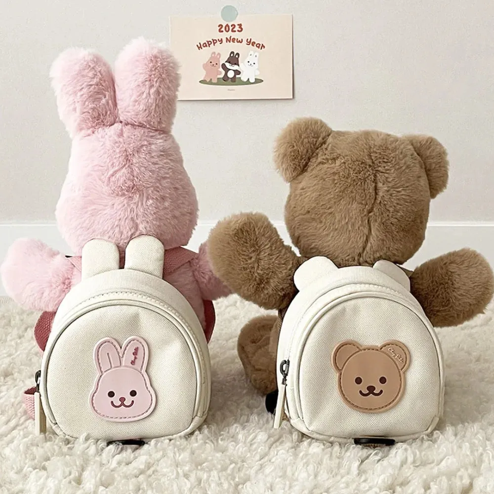 Canvas Baby Backpacks Kindergarten School Bag Bear Bunny Korean