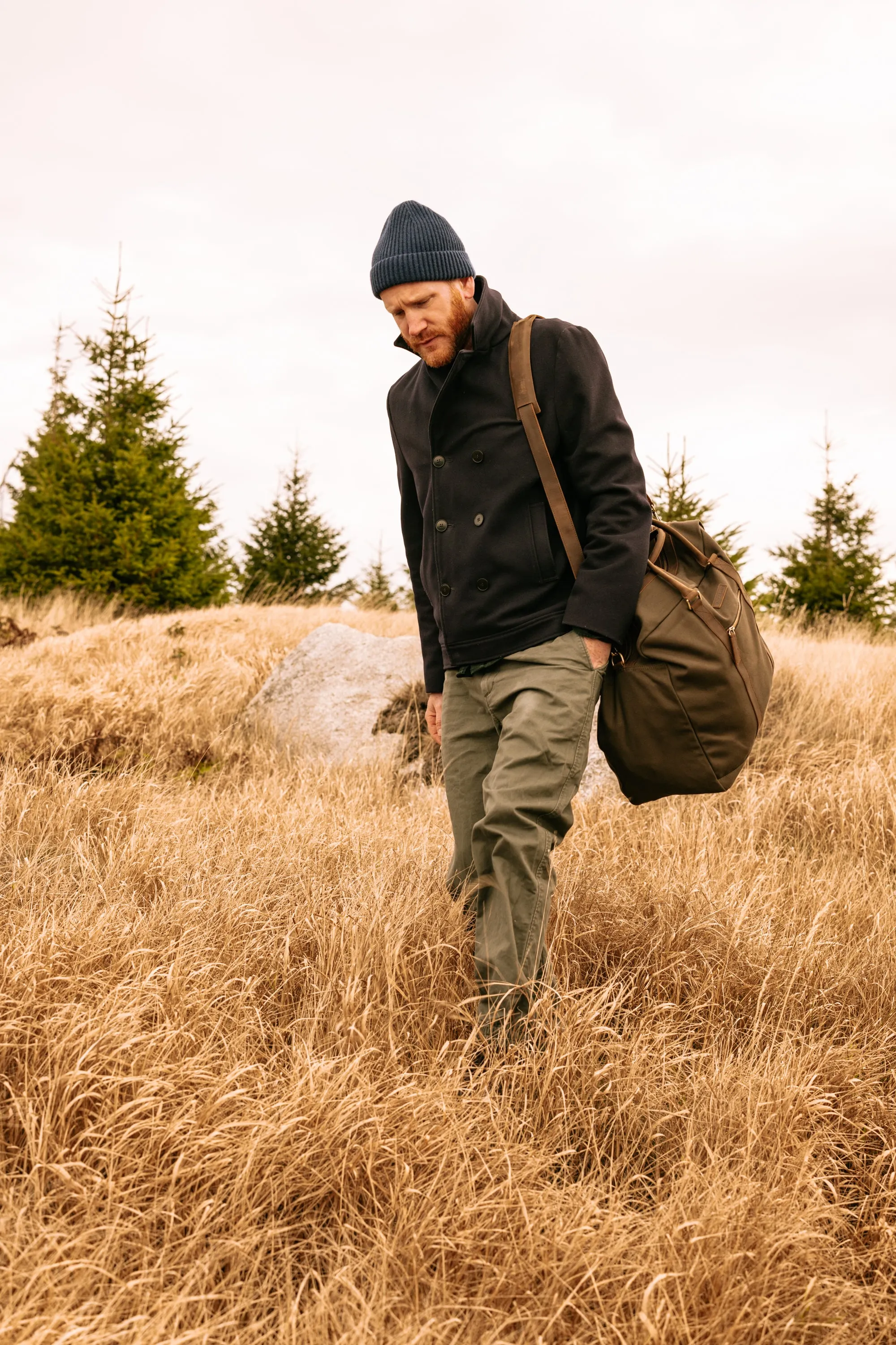 Canvas Leather Travel Bag