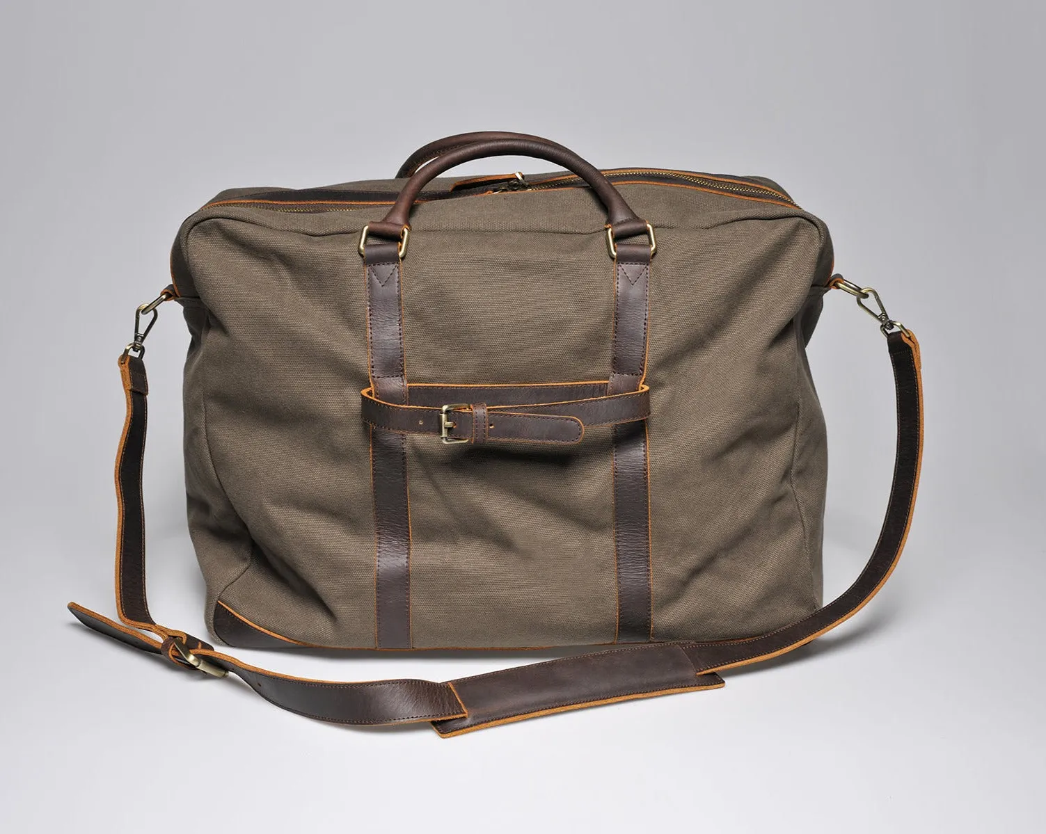 Canvas Leather Travel Bag