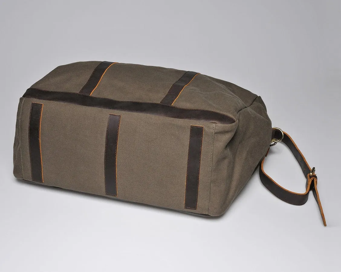 Canvas Leather Travel Bag