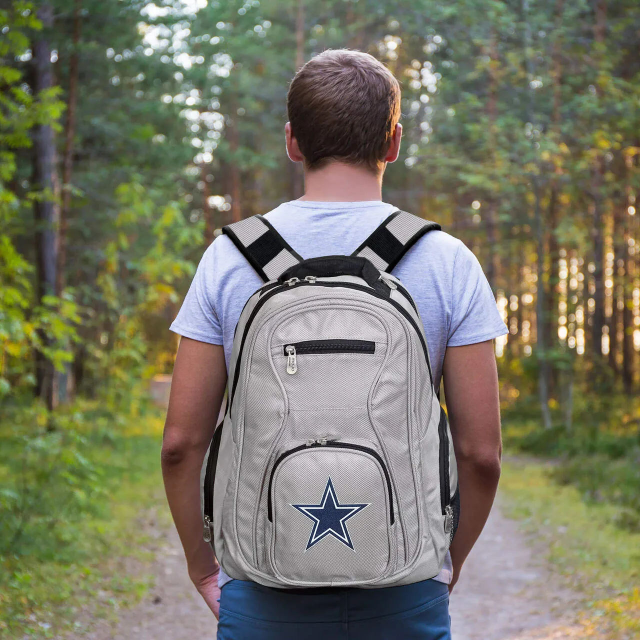 Dallas Cowboys Backpack | Dallas Cowboys Laptop Backpack- Gray