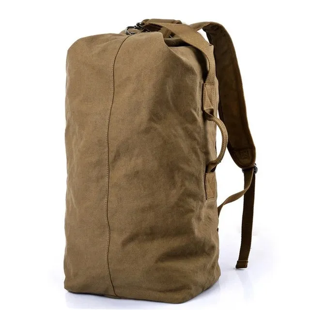 DB26 Hot!! Pure Cotton Canvas Backpacks Large Backpack Duffel Bags Bucket Bags Custom Back pack School Rucksacks Mochila Escolar