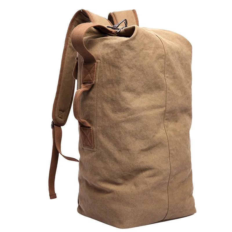DB26 Hot!! Pure Cotton Canvas Backpacks Large Backpack Duffel Bags Bucket Bags Custom Back pack School Rucksacks Mochila Escolar