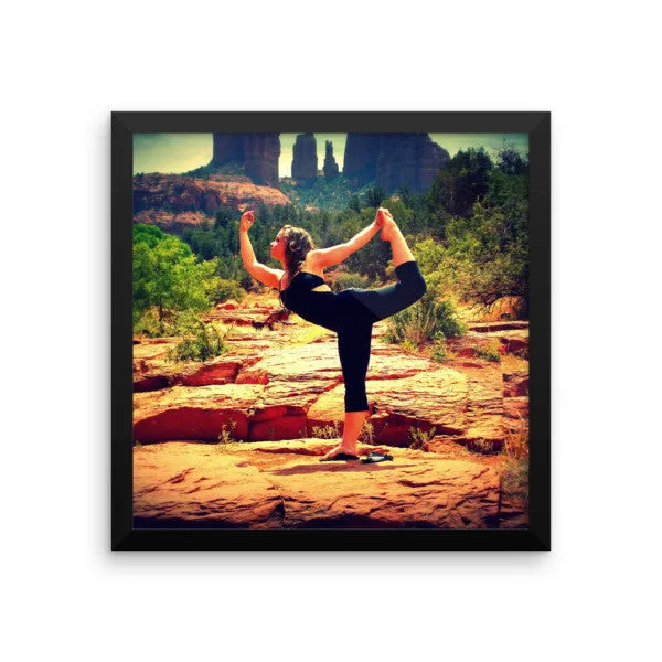 Framed photo paper poster
