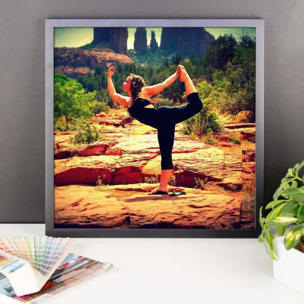 Framed photo paper poster