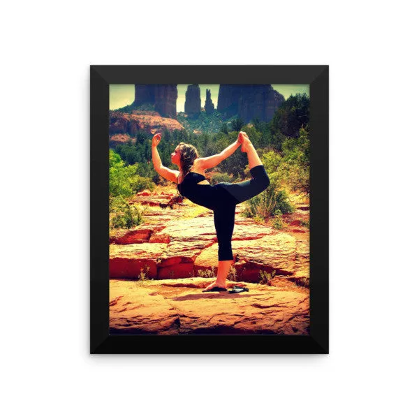 Framed photo paper poster