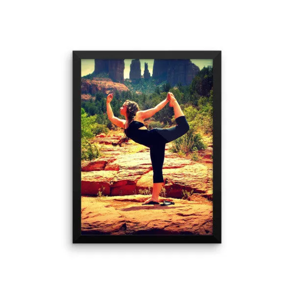 Framed photo paper poster