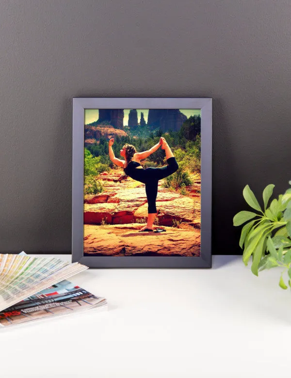 Framed photo paper poster