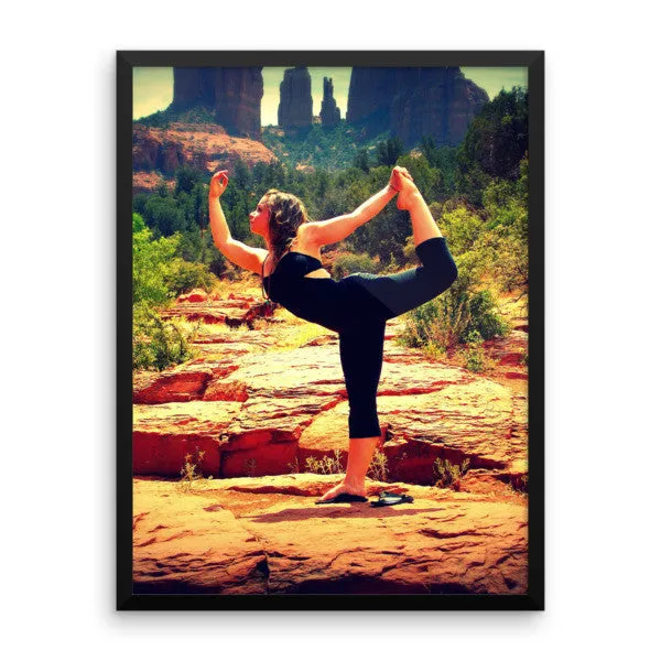 Framed photo paper poster