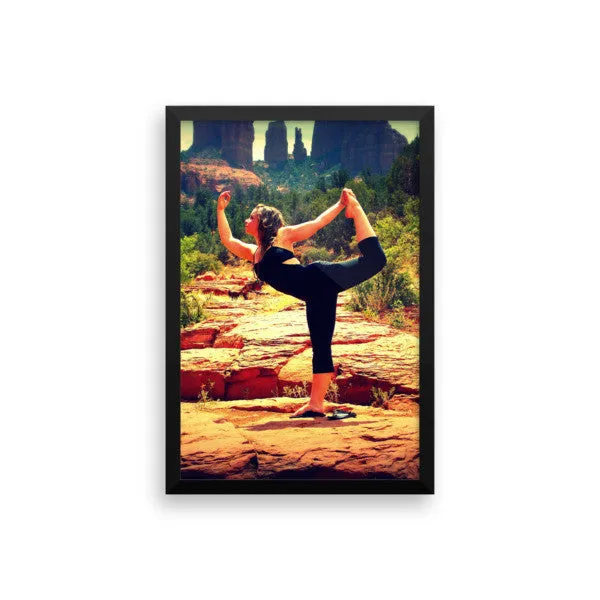 Framed photo paper poster