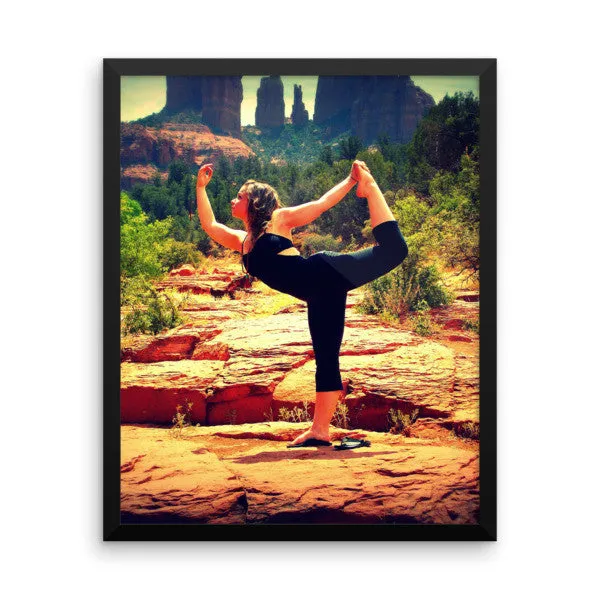 Framed photo paper poster