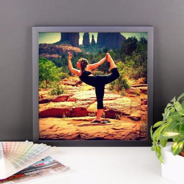 Framed photo paper poster