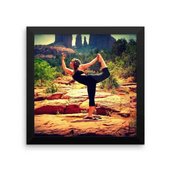 Framed photo paper poster