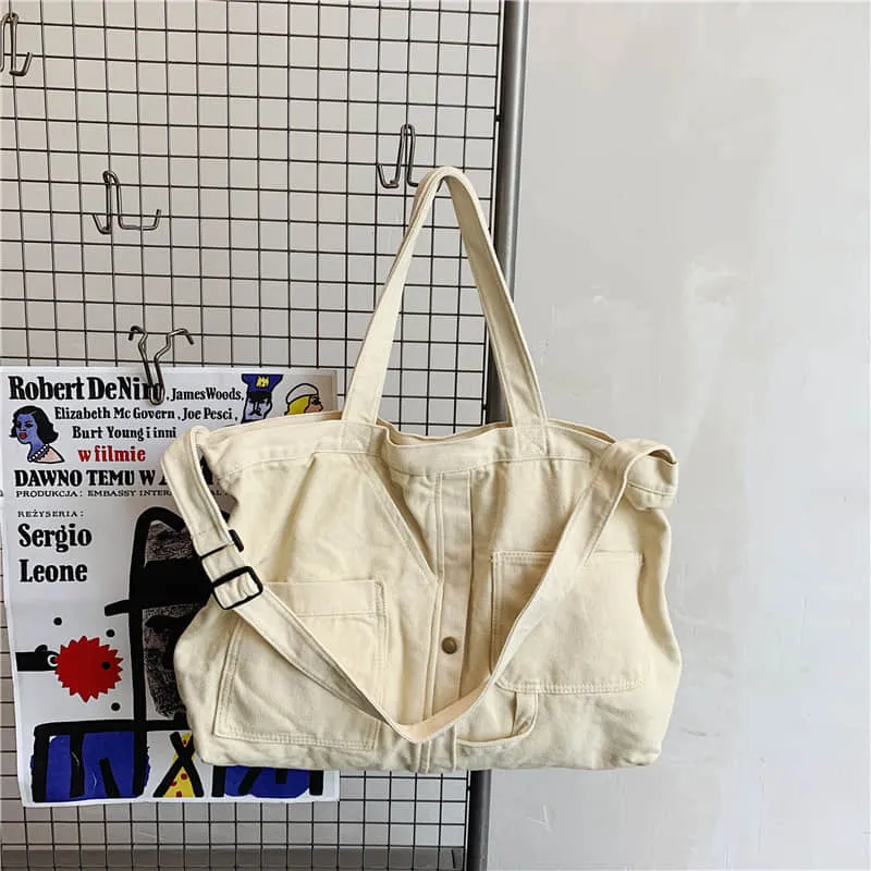 Hand-held shopping bag girl large capacity messenger bag