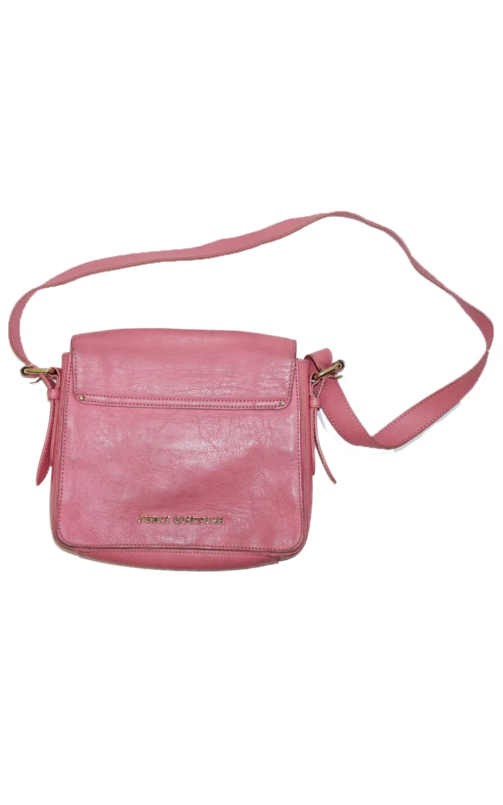 JUICY COUTURE Pink Leather Crystal Cross Bag