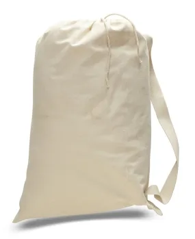 Large Size Canvas Laundry Bags with Shoulder Strap Handle LB03