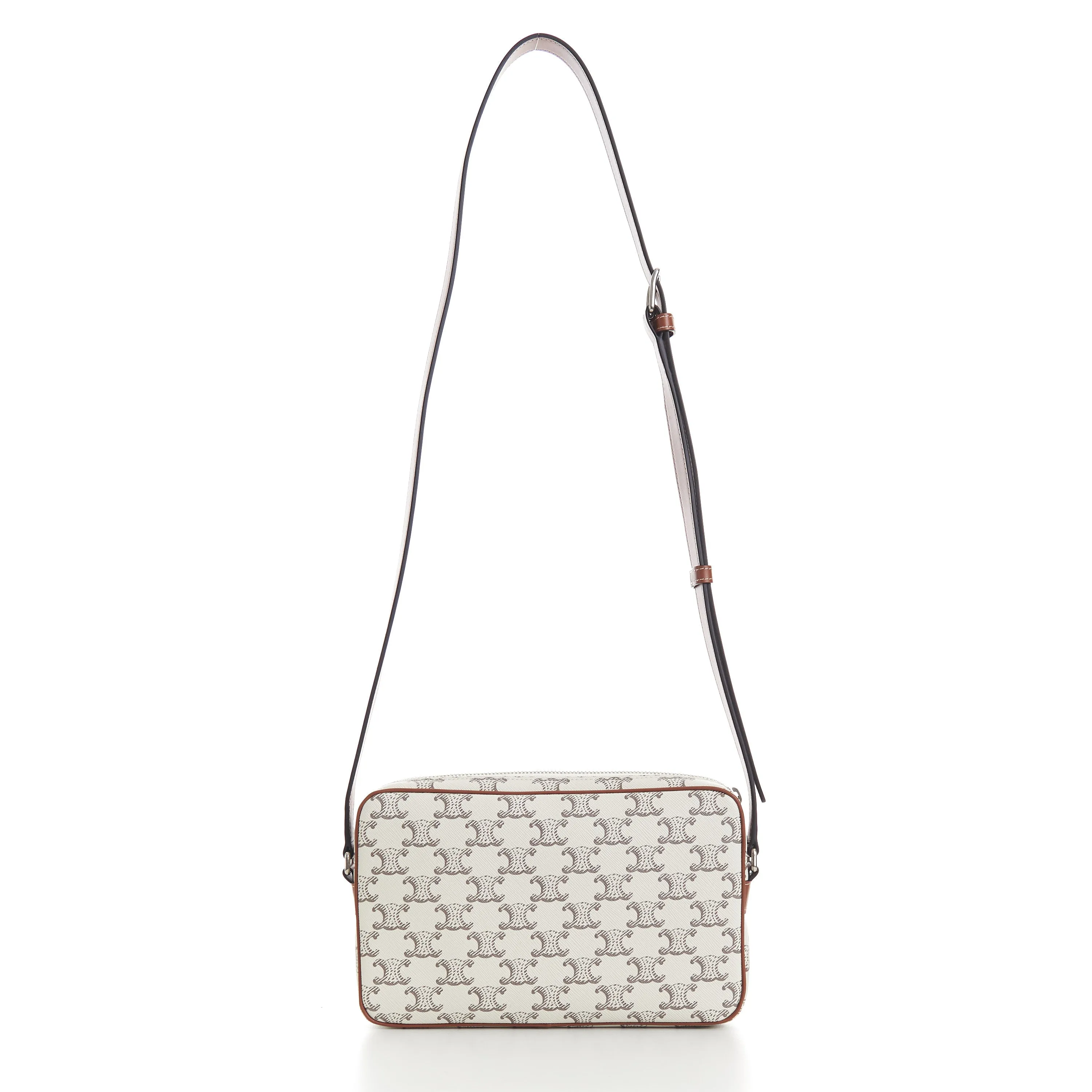 Medium Messenger Bag - Triomphe Canvas, Logo Print, Zip, Monogram