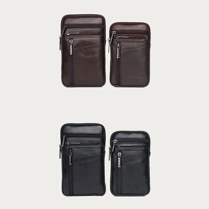 Messenger Bag For Men Mini Ultra Thin Leather Shoulder Bag