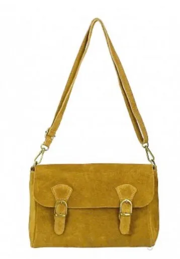 MIA  Italian suede/leather messenger bag