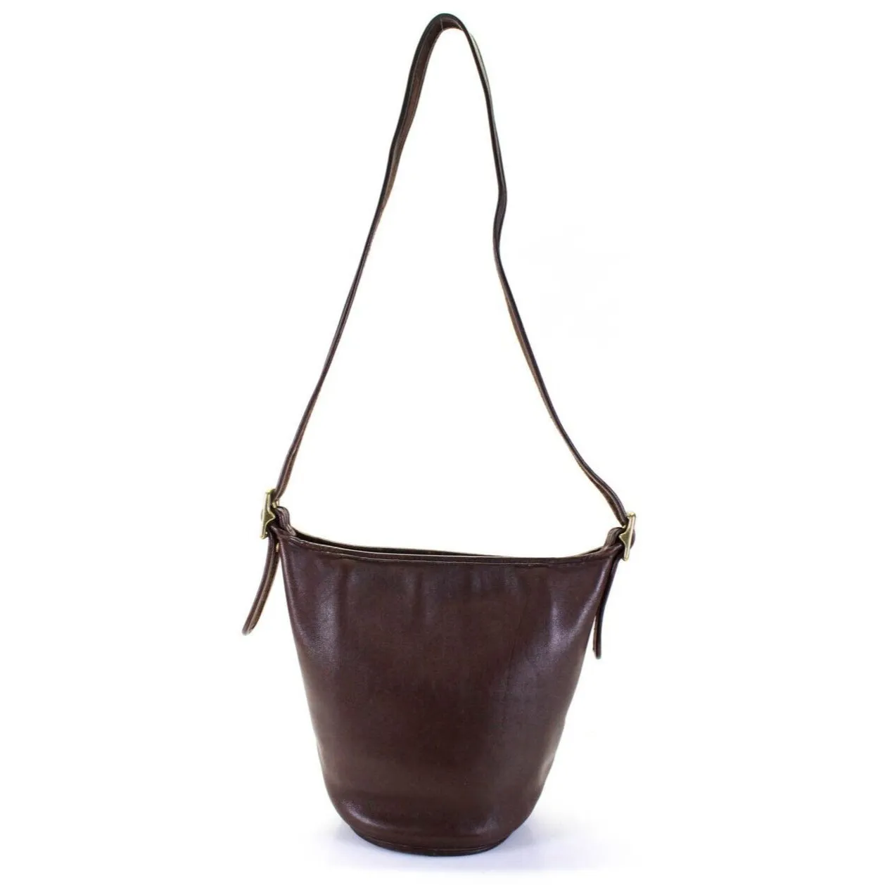 SOLD - Coach USA brown leather Legacy 9953 bucket bag cross-body
