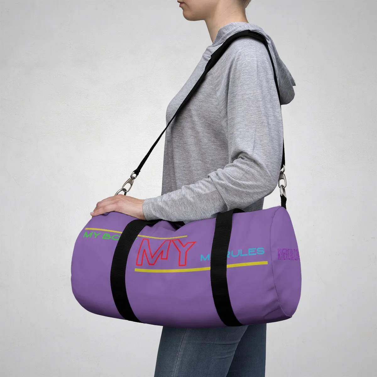 Sports Bag (My Body My Rules ) Purple