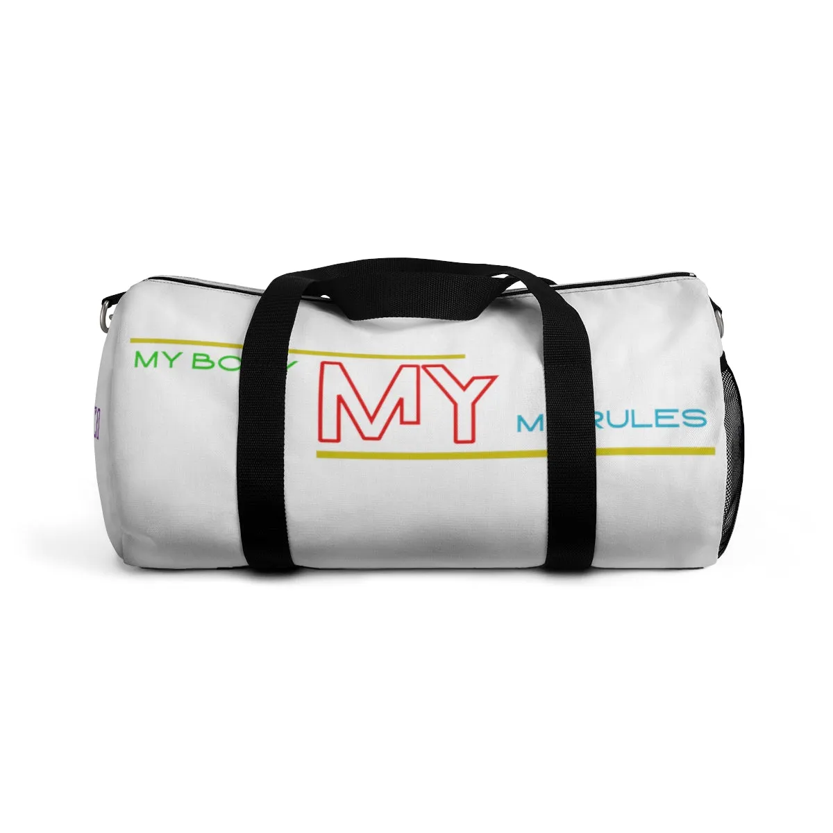 Sports Bag (My Body My Rules ) White