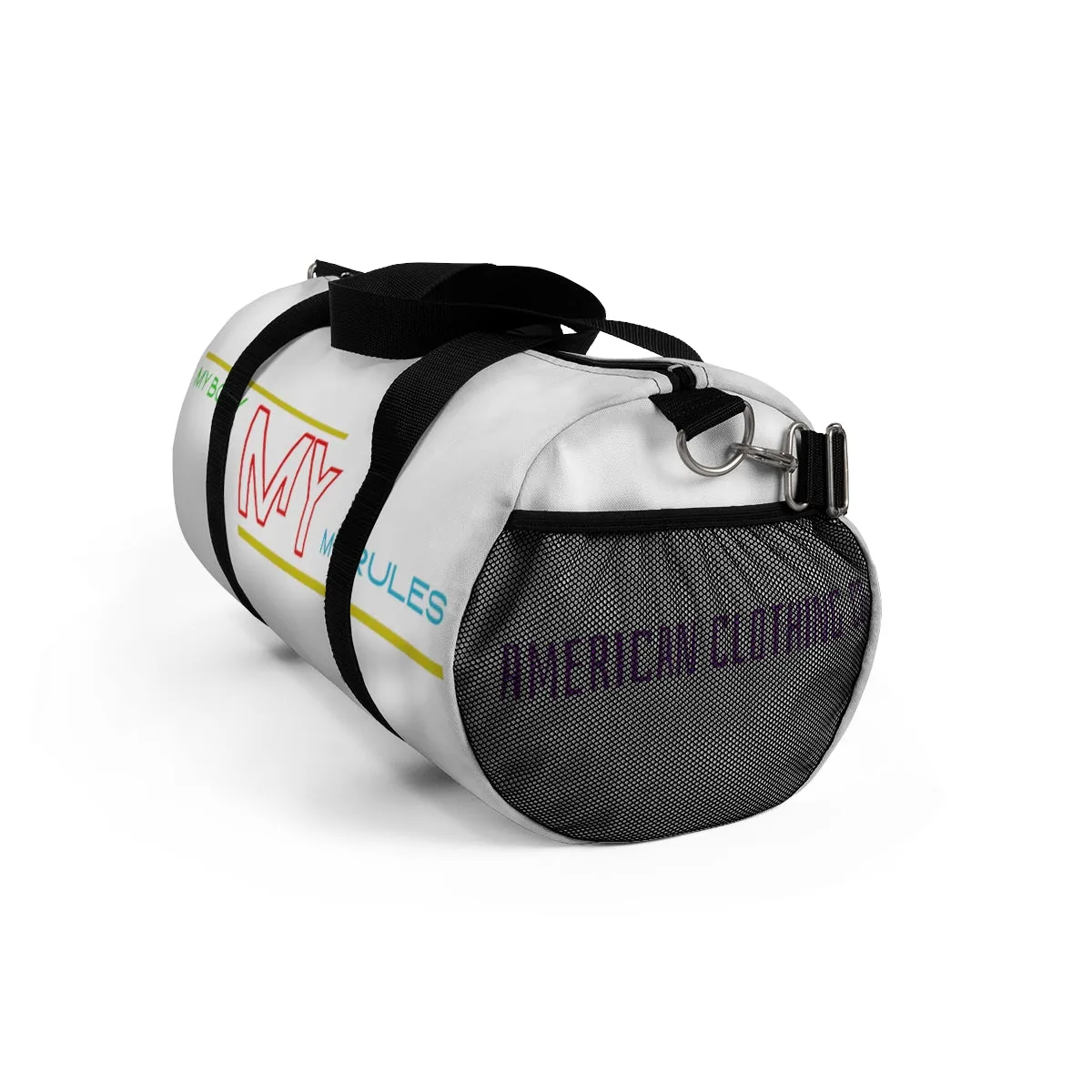 Sports Bag (My Body My Rules ) White