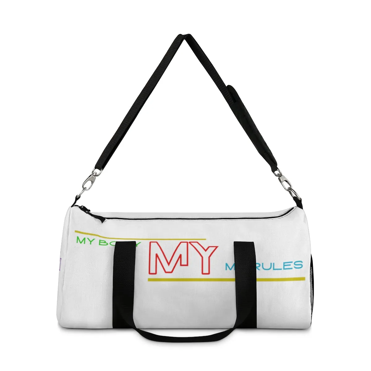 Sports Bag (My Body My Rules ) White