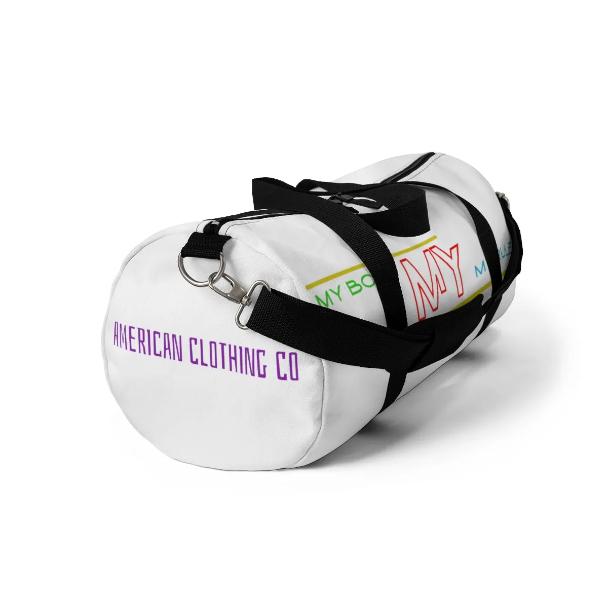 Sports Bag (My Body My Rules ) White