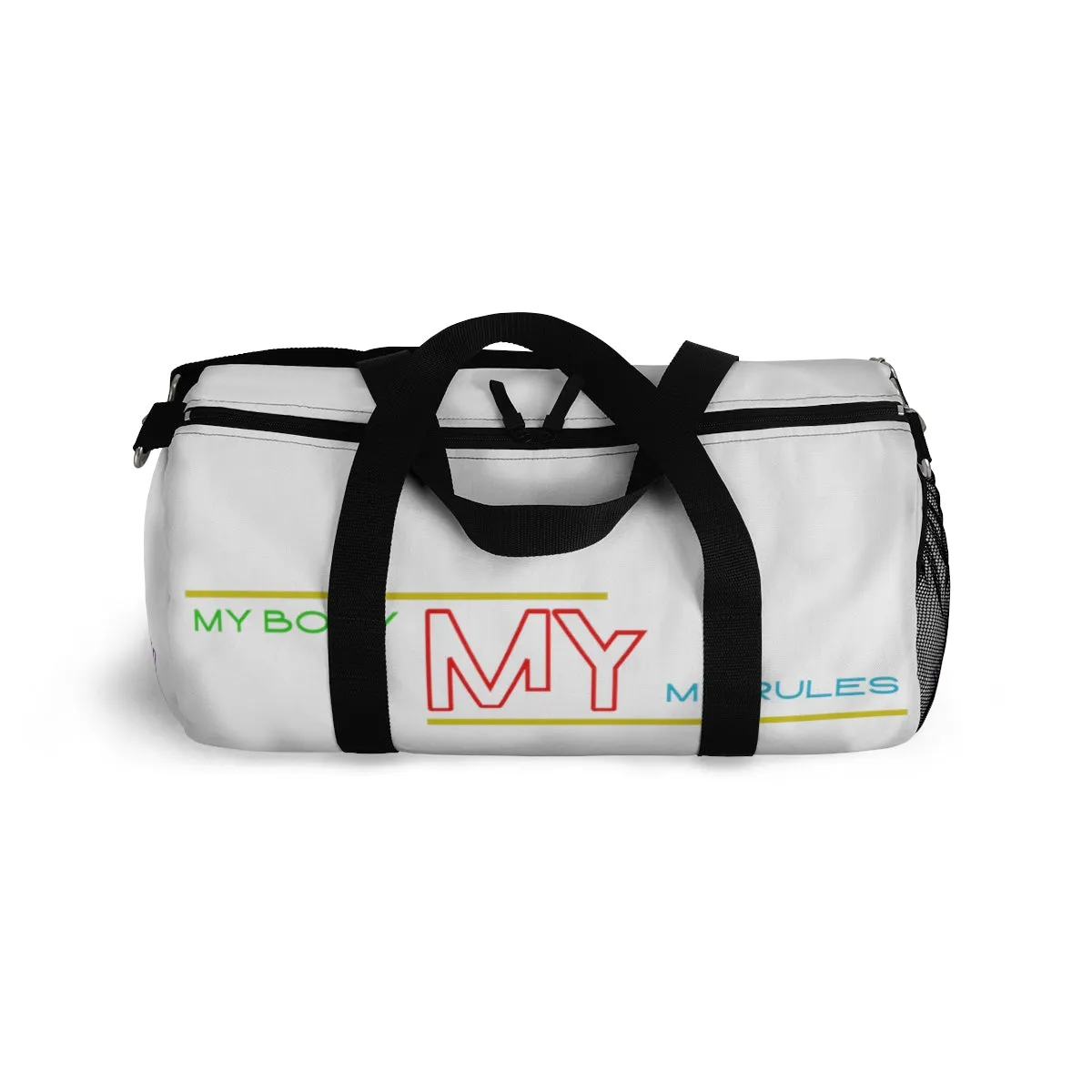 Sports Bag (My Body My Rules ) White