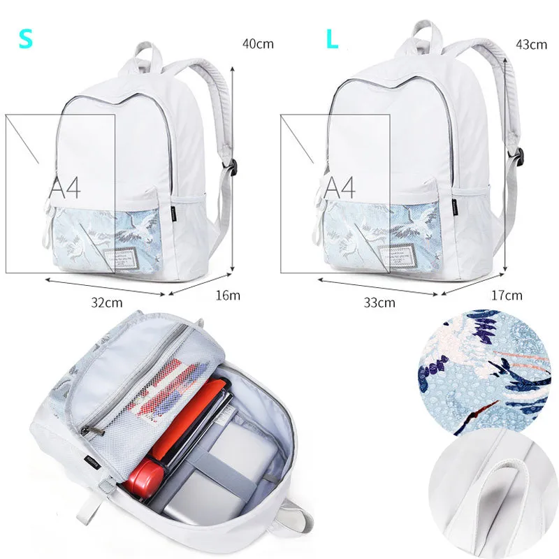 Students Backpacks For School Book Bag Front Mesh Pocket Bookbags