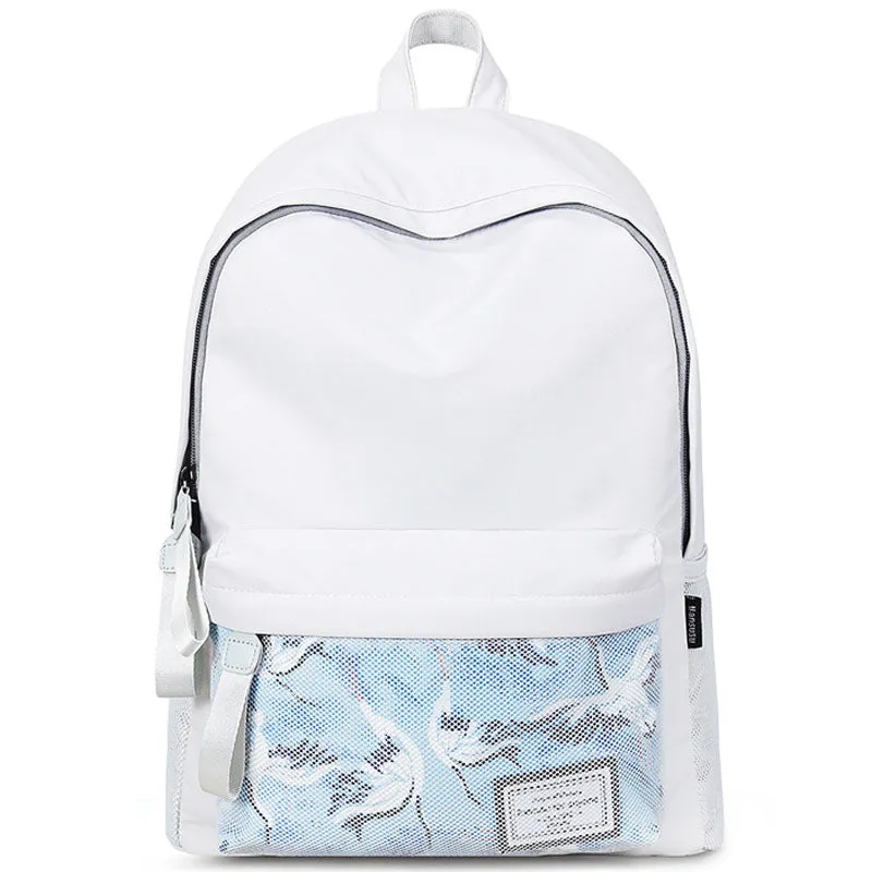 Students Backpacks For School Book Bag Front Mesh Pocket Bookbags