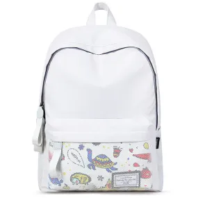 Students Backpacks For School Book Bag Front Mesh Pocket Bookbags