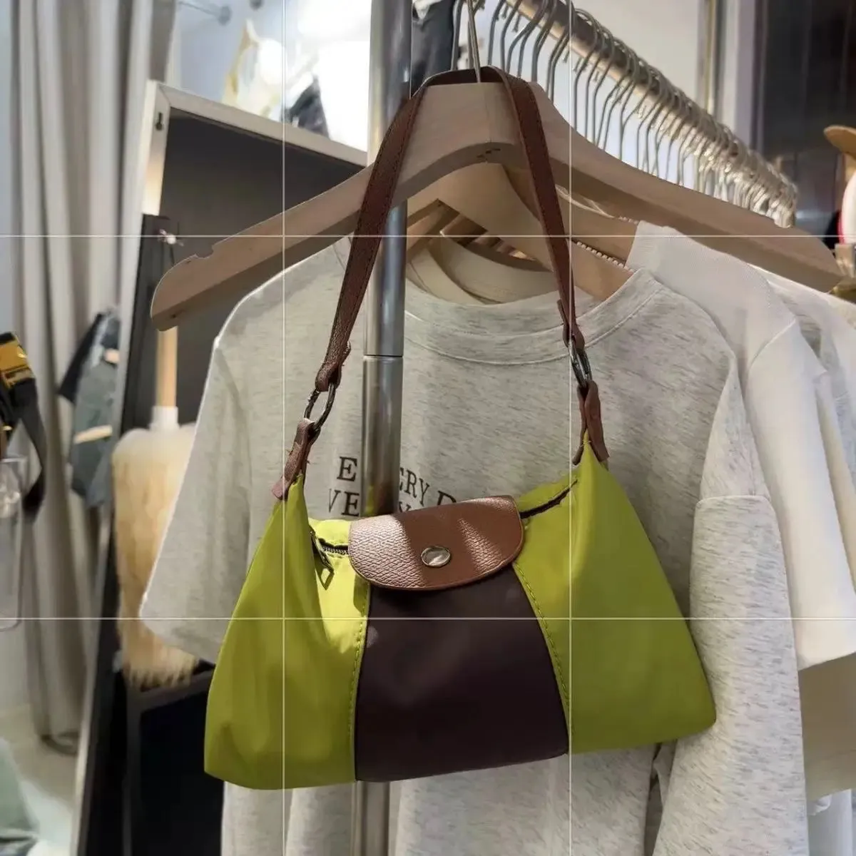 UAKISS  -   Casual Nylon Shoulder Bags Women Vintage High Street Patchwork Hobos Bags Purse Female Versatile Handbag Messenger Bag
