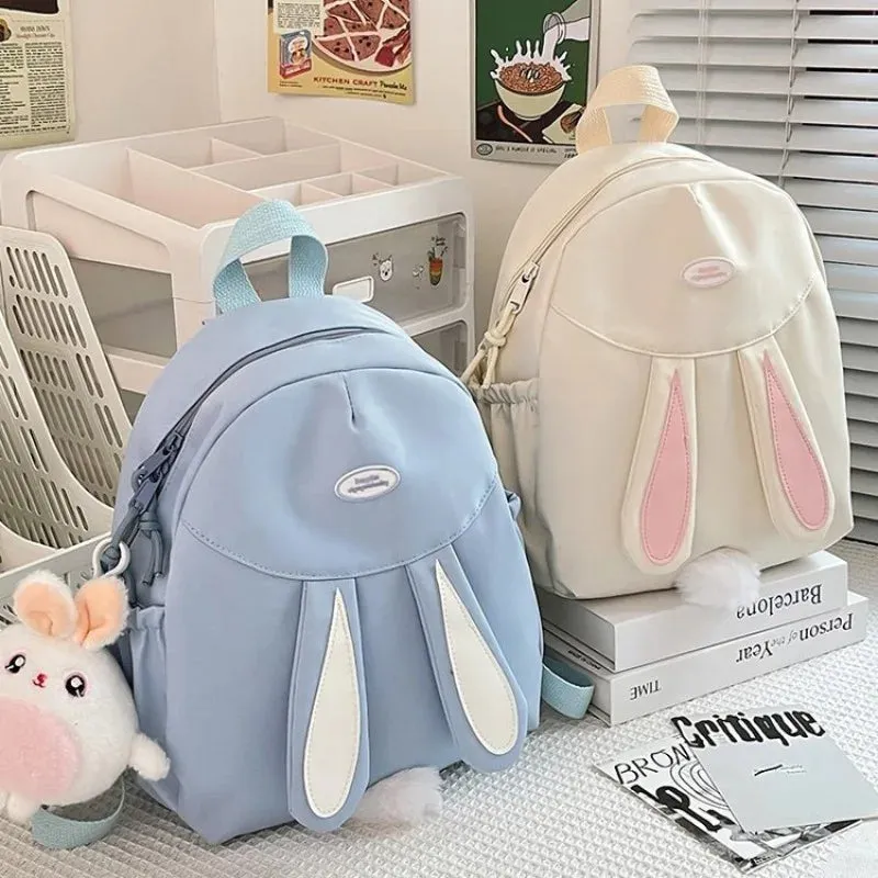 UAKISS  -  New Rabbit Ear School Bags for Teenage Girls 2024 Spring Canvas Cute Backpacks Women Preppy Style Rucksack Bolsas Mujer
